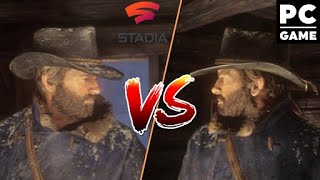 STADIA versus PC, sur RED DEAD REDEMPTION 2 !