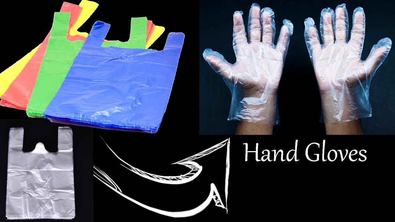 DIY How to Make Hand Gloves Used With Carrybag Plastic Gloves Making