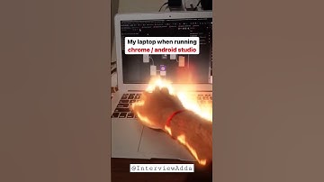 Laptop running Android Studio & Chrome 😂