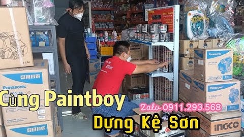 Lắp Kệ Trưng Bày Sơn Geman Tại Cửa Hàng I Sơn Kẽm Geman 1 TP, Sơn Kẽm Geman Đa Năng Sài Gòn #geman