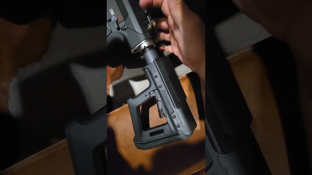 LaRue RISR fits on Magpul MOE PR Carbine after holes and massaging 