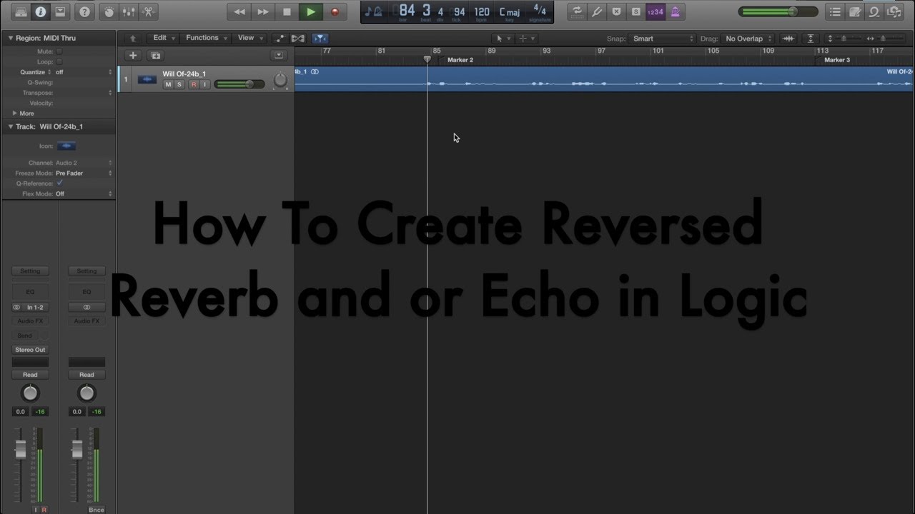 One Minute Tutorials: Reversed Reverb/ Echo - YouTube