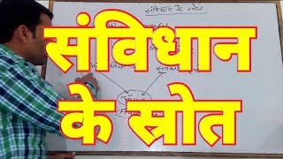 संविधान के स्रोत || भारत का संविधान || Bharat ka samvidhan || Samvidhan ke srot