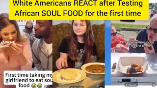WHITE people's HILARIOUS REACTION after TRYING Black American SOUL FOOD for the FIRST TIME. (Shock) 