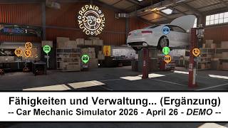 Drei Wichtige Gameplay-Elemente Nachgeschoben - Car Mechanic Simulator 2026 Demo - Ergänzung