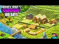 Surviving 100 Days ON A RIVER in Minecraft Survival