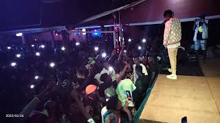 Liam Voice performing in Busia . 2022.. alongside Neithan DJ 256