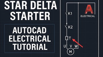 5, How to draw STAR DELTA  stater control diagram in AutoCAD