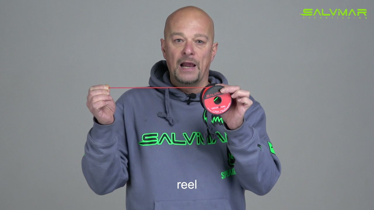 Salvimar - Come caricare il mulinello - How to Spool a Spearfishing Reel with Monored Line -