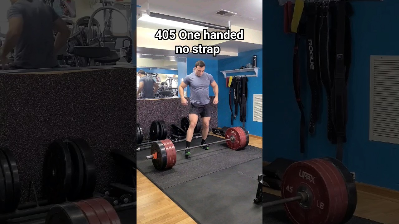 405 single arm deadlift 