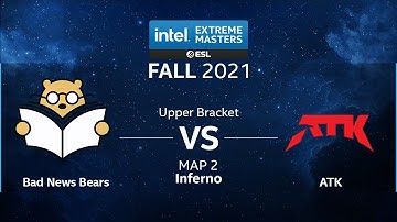 CS:GO - Bad News Bears vs. ATK [Inferno] Map 2 - IEM Fall Closed Qualifiers 2021 - NA