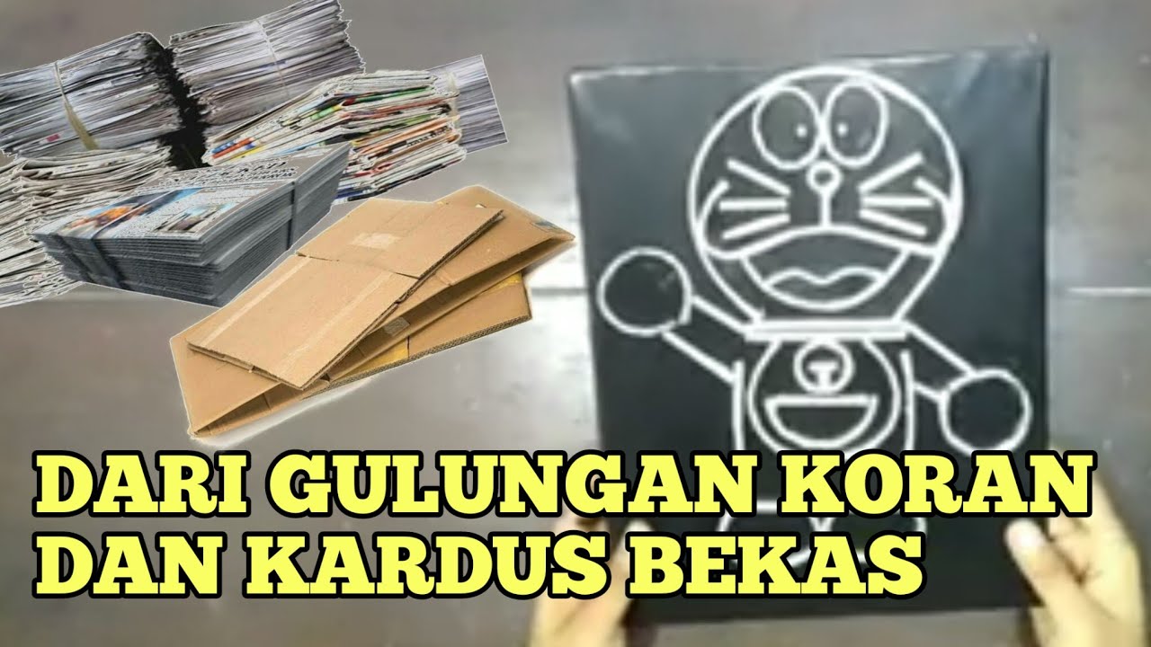 IDE KREATIF Membuat gambar kartun dari  koran dan 