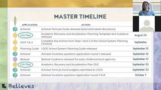 Academic Recovery and Acceleration Plan and Guidance Webinar