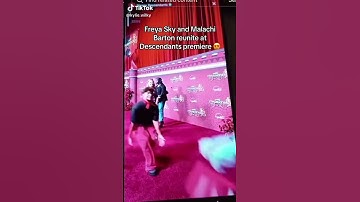Thumbnail of Malachi Barton and Freya Skye reunite at the descendants premiere 🥹 #malachibarton @iamfreyaskye