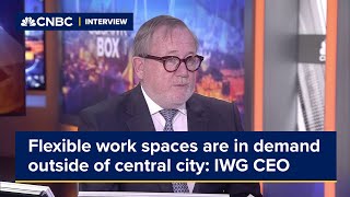 Flexible work spaces are in demand outside of central city locations, says IWG CEO
