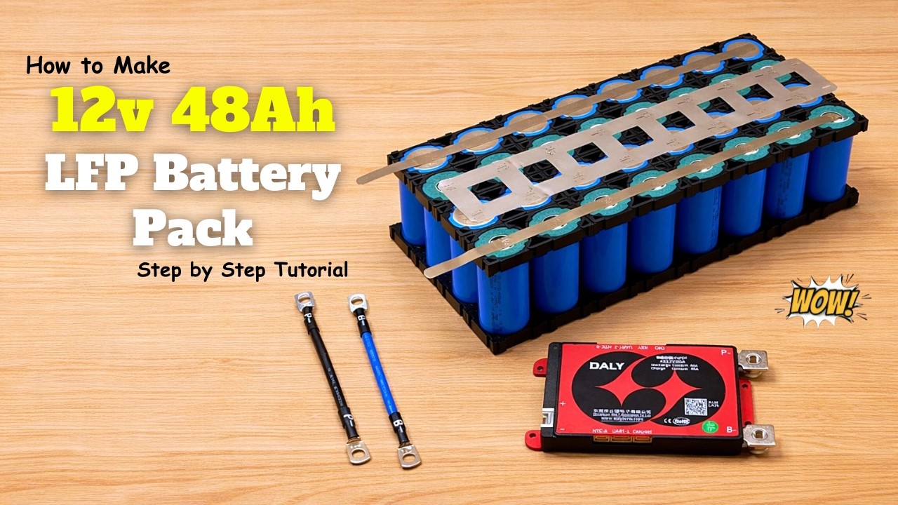 Build a 12v 48Ah Lithium Battery Pack - Step by Step!