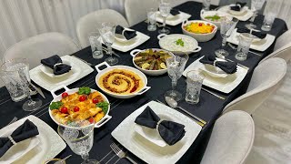 Sessiz Vlog 10 Kişilik Misafir Hazırlığı Akşam Yemeği Menüsü