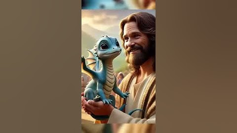 Jesus with the lovely devil #short #fe #jesuschrist #edit(3)