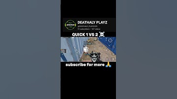 DBS QUICK 1 VS 2 ☠️☠️#bgmi #shorts #pubgmobile #viral