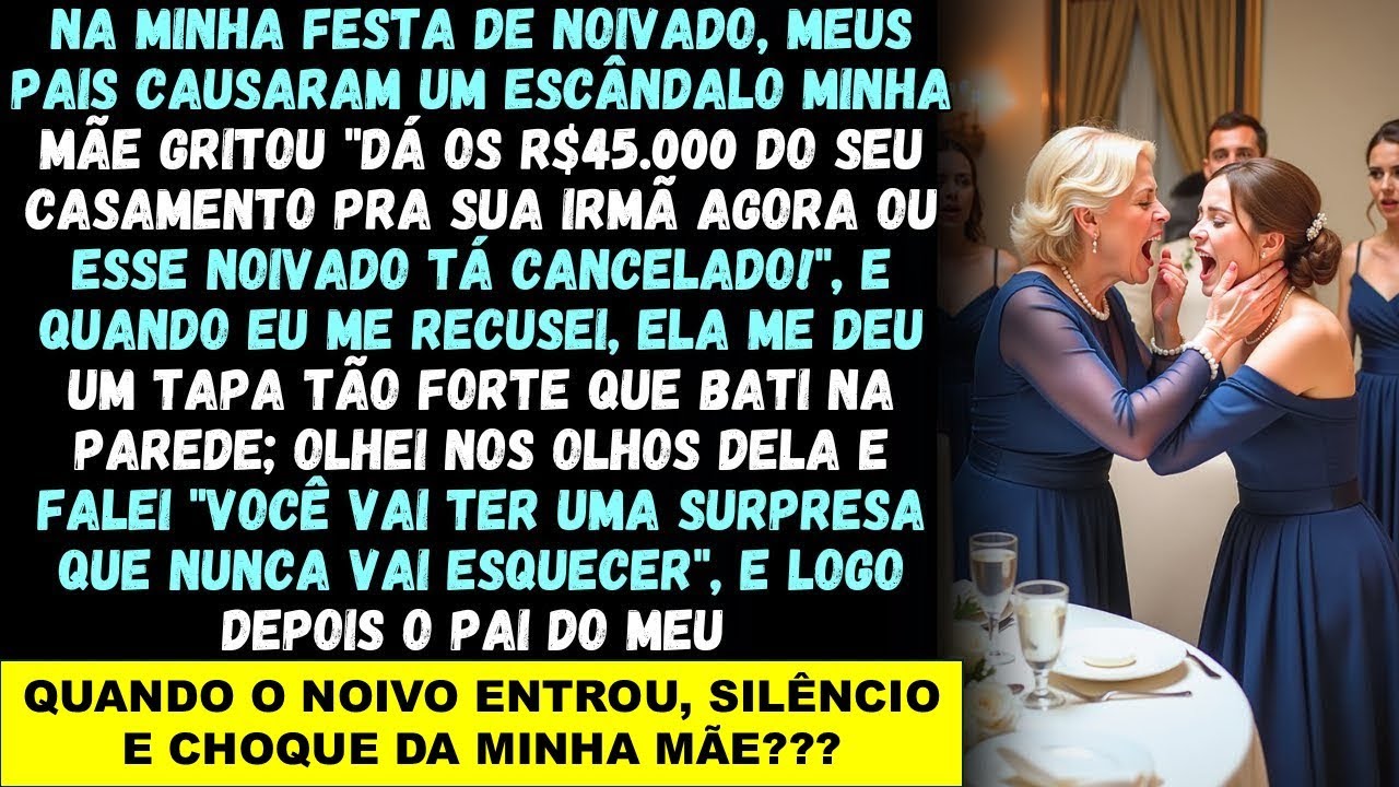 Ela me agrediu no meu noivado por eu negar dinheiro à minha irmã