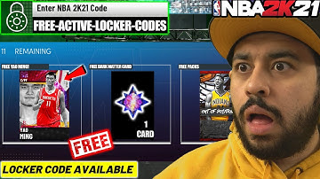 FREE INVINCIBLE YAO MING PACK AND ALL ACTIVE LOCKER CODES IN NBA 2K21 MYTEAM