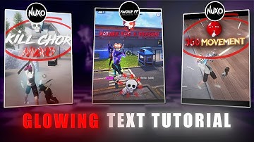 How to Make Glowing Text Like ‪@bonex4_ff  & ‪@nuxoff  in After Effects + Free Preset Download
