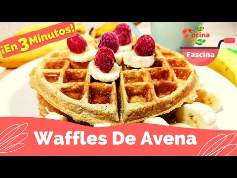 Receta súper fácil de waffles #receta #waffles #waflera #lima #fy, waffles  de avena