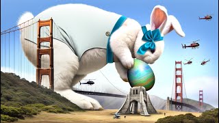 City Takes Flight as Easter Bunny's Size Skyrockets!