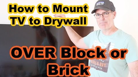 How to mount a tv on brick