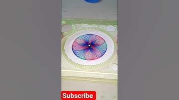 Spirograph Art Design | Amazing Geometry Drawing | Relaxing Short Video #shorts