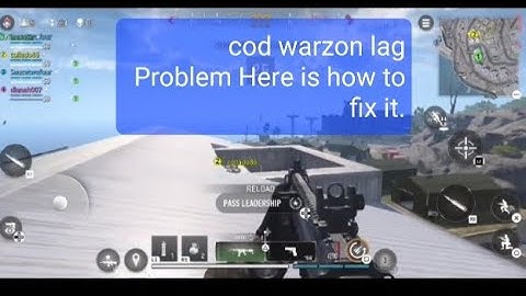 How to fix cod warzone  Mobile lag
