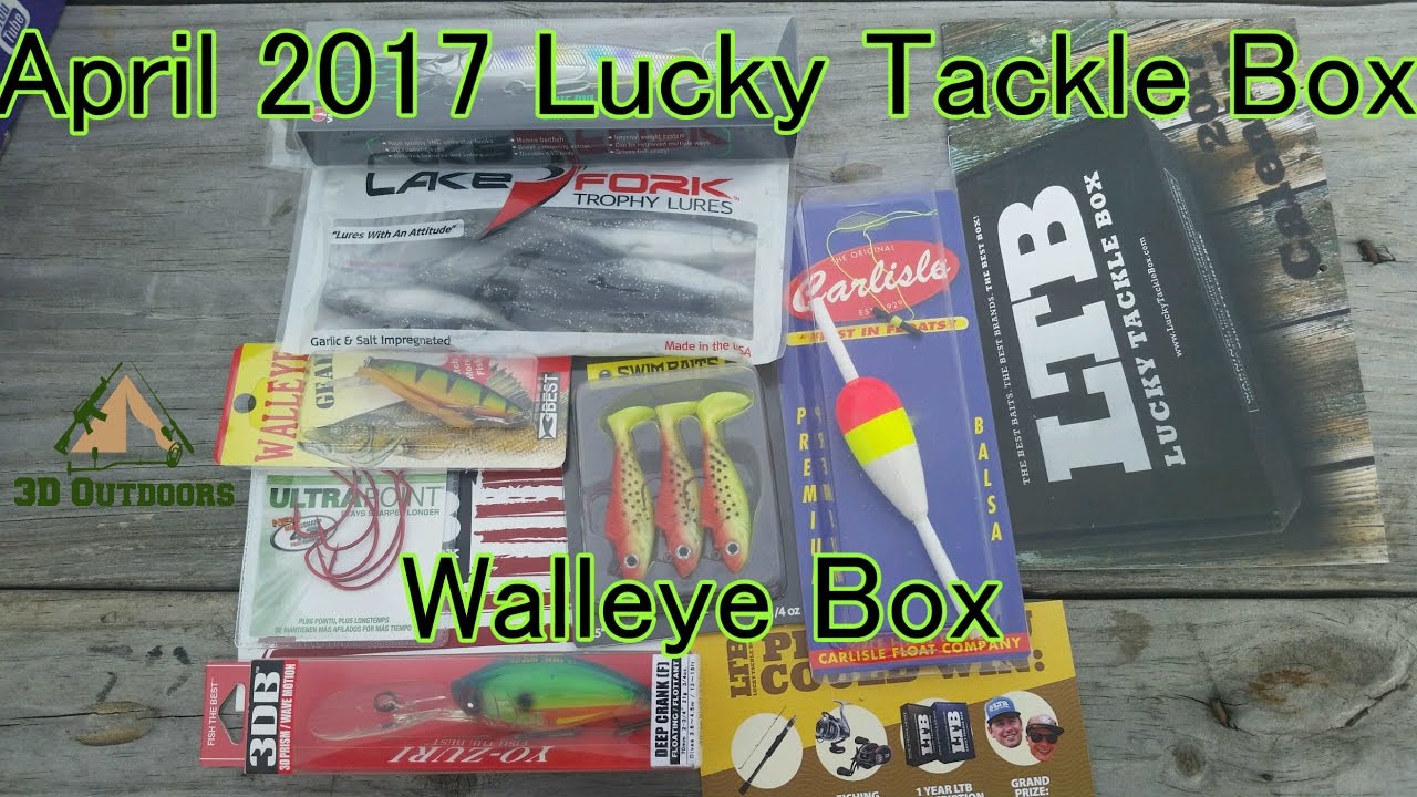 Lucky Tackle Box April 2017 Walleye Box YouTube