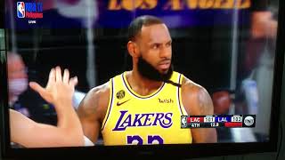 NBA Lakers vs Clippers: LeBron James with the game winning shot
