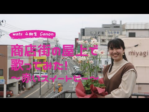 商店街の屋上で赤いスイートピーを歌ってみた！
