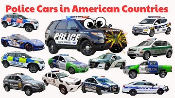 Police Cars in American Countries | America, Canada, Cuba, Chile, Brazil, Mexico…