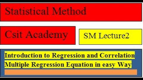 Solving Regression Equation MBS-FIRST SEMESTER Old is gold solution