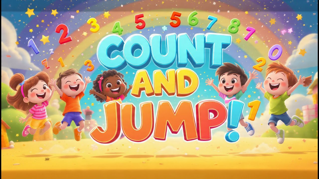 Count and Jump | Fun Kids Action Song | Learn Numbers 1 to 10 | Dance & Count for Preschoolers