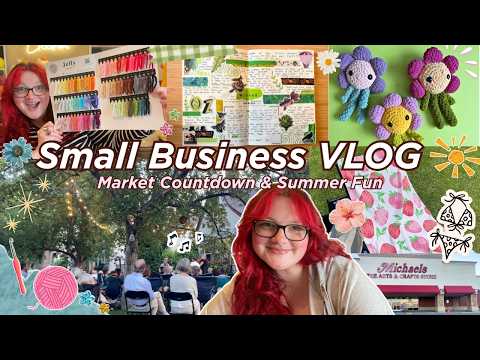5 day market countdown & summer fun ☀️🎨💕 crocheting plushies, books, live music & yarn mail!