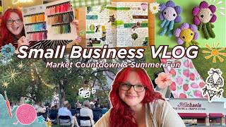 5 day market countdown & summer fun ☀️🎨💕 crocheting plushies, books, live music & yarn mail!