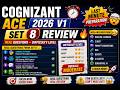 🔥 Cognizant ACE 2026 V1 Set 8 Analysis | Real Questions 💯 Difficulty Level 😨| Last Minute Strategy ⏳