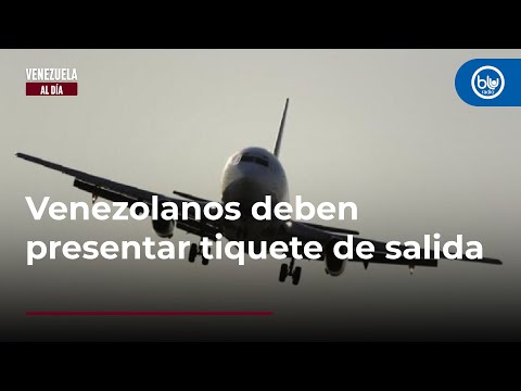 Venezolanos deben presentar