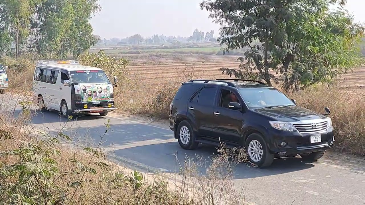 چلو چلو پیر سید اعجازالحسن شاہ صاحب مراڑوی کی قیادت میں قافلے کے ساتھ لاہور والٹن شریف چلو