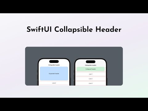 SwiftUI Collapsible Header: