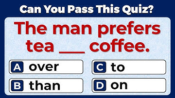 Preposition Quiz: 95% CANNOT SCORE 10/10 ON THIS SIMPLE QUIZ. #2