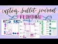 Custom Bullet Journal Flipthru || Full Year Custom Planner Setup