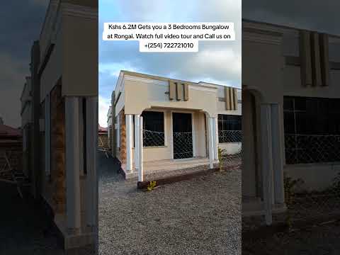 3 Bedrooms Bungalow at Rongai| Kshs 6.2M Only