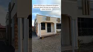 3 Bedrooms Bungalow at Rongai| Kshs 6.2M Only