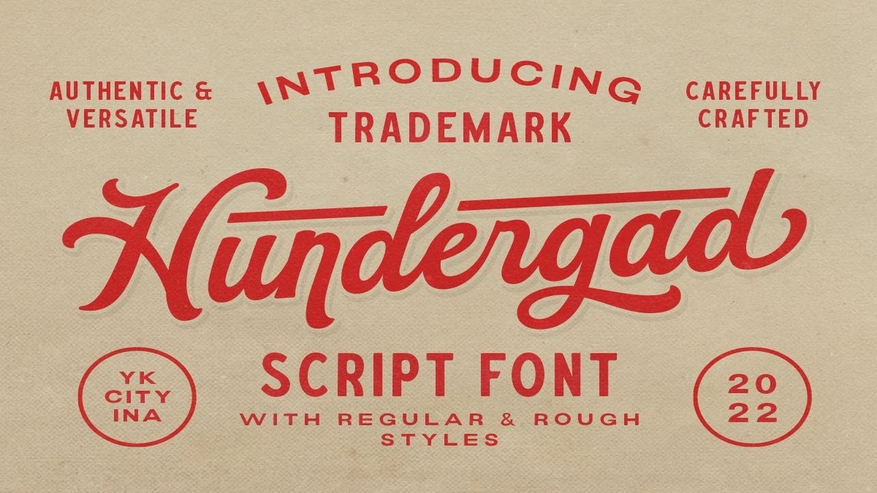 Hundergad Script Font Free Download