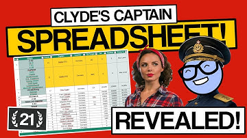 The Captain Tracking Spreadsheet - World of Warships - Clyde Plays Deep Dive - E005