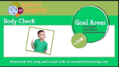 Body Check - Classroom Rules Song for Special Education